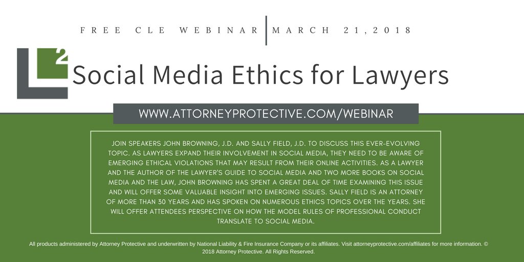 Social Media Ethics Webiniar 3/21/2018