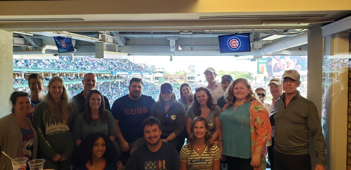 L Squared with Aon at Cubs Game