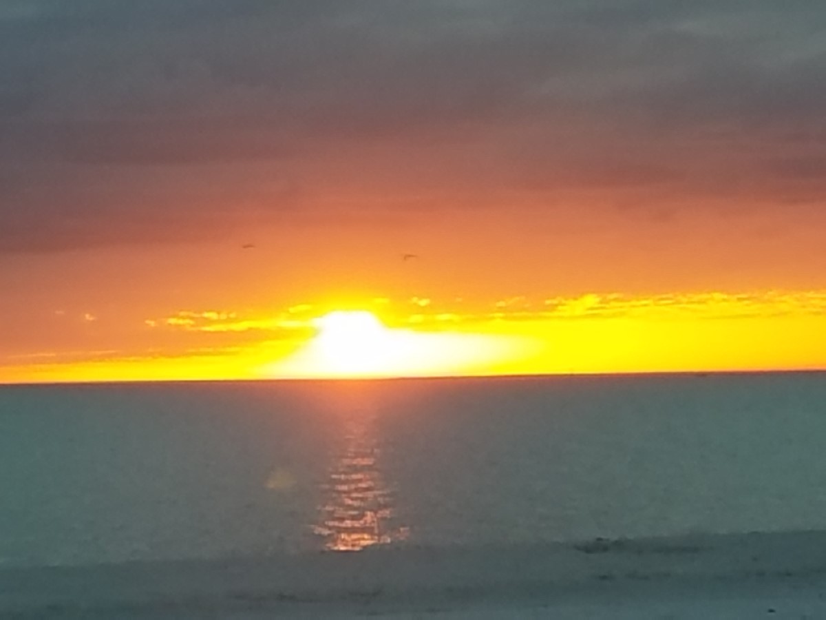 Sun Setting into Ocean