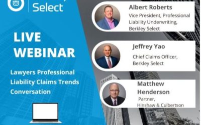 Berkley Select Webinar Lawyers Professional Liability Claims 3/23 1PM CT