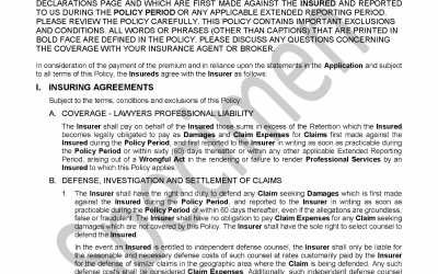 Attorney Malpractice Insurance Retirement Tail – General Star