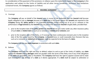 Attorney Malpractice Insurance Reduction in Deductible