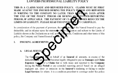 What Professional Services does an Attorney Malpractice Policy Cover? – Hudson