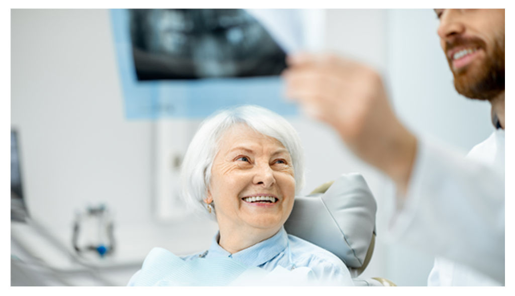 Smiling Patient with Dentist