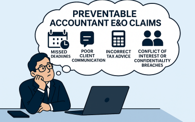 Top 5 Preventable Causes of Accounting E&O Insurance Claims