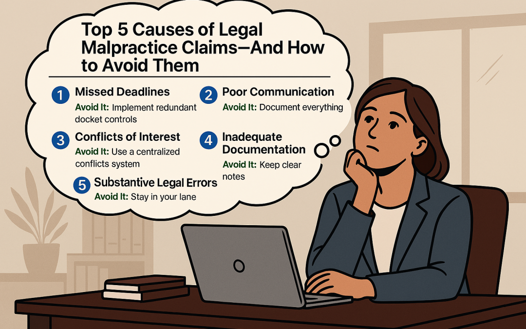 Top 5 Causes of Legal Malpractice Claims—And How to Avoid Them