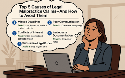 Top 5 Causes of Legal Malpractice Claims—And How to Avoid Them
