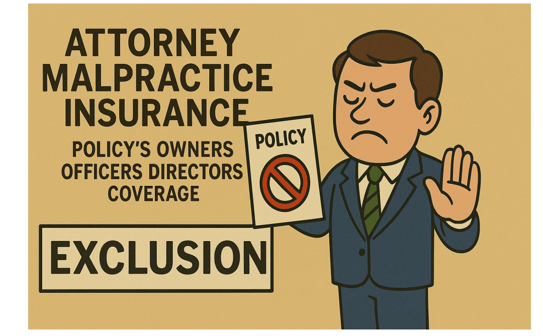 Attorney Malpractice Policy Ownership-Director-Officer Exclusions – Zurich
