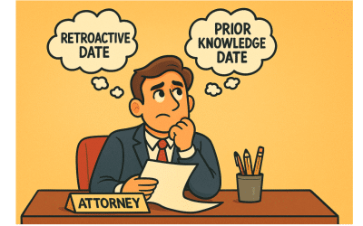 Attorney Malpractice Insurance Retroactive Date vs Prior Knowledge Date