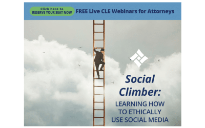 Free CLE Webinar for Attorneys Nov 19 1PM ET – Learning How to Ethically Use Social Media