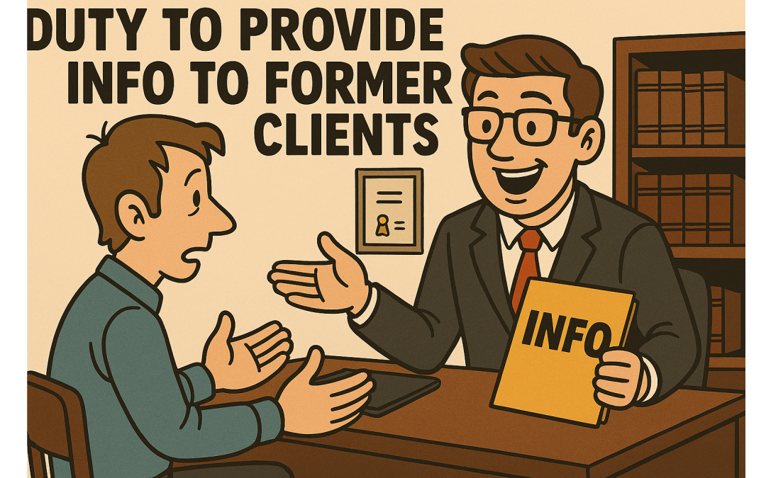Westfield Specialty Tip of the Month – ABA Formal Opinion 520 Duty to Provide Info to Former Clients