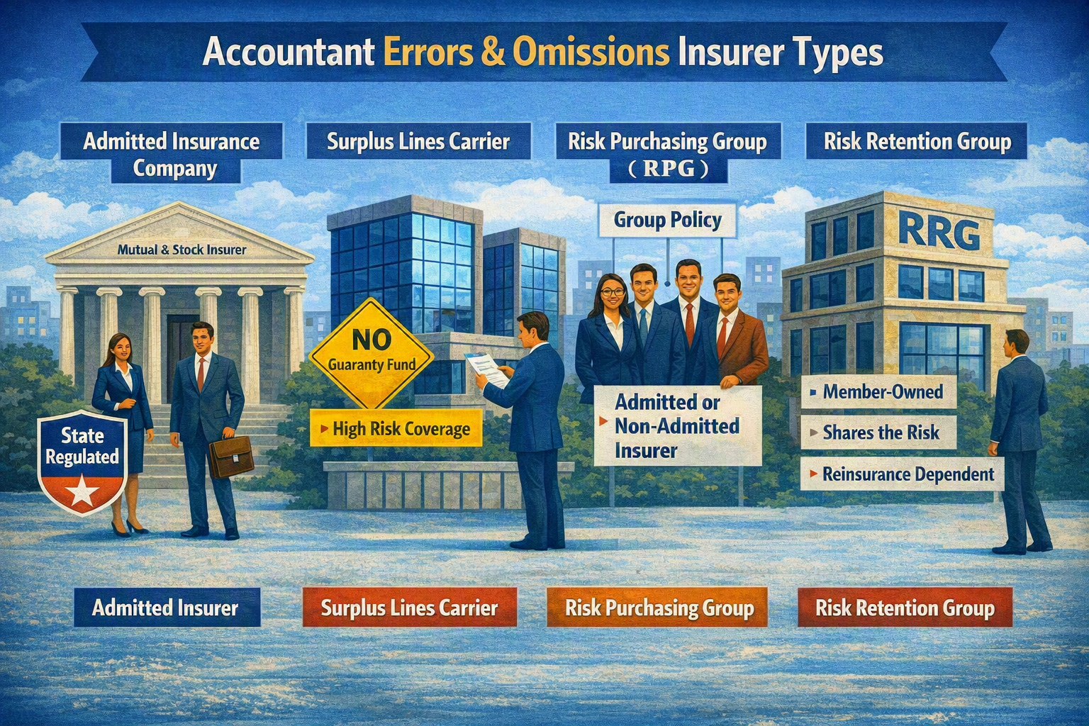 Accountant E&O Insurer Types Admitted Non-admitted RPG RRG