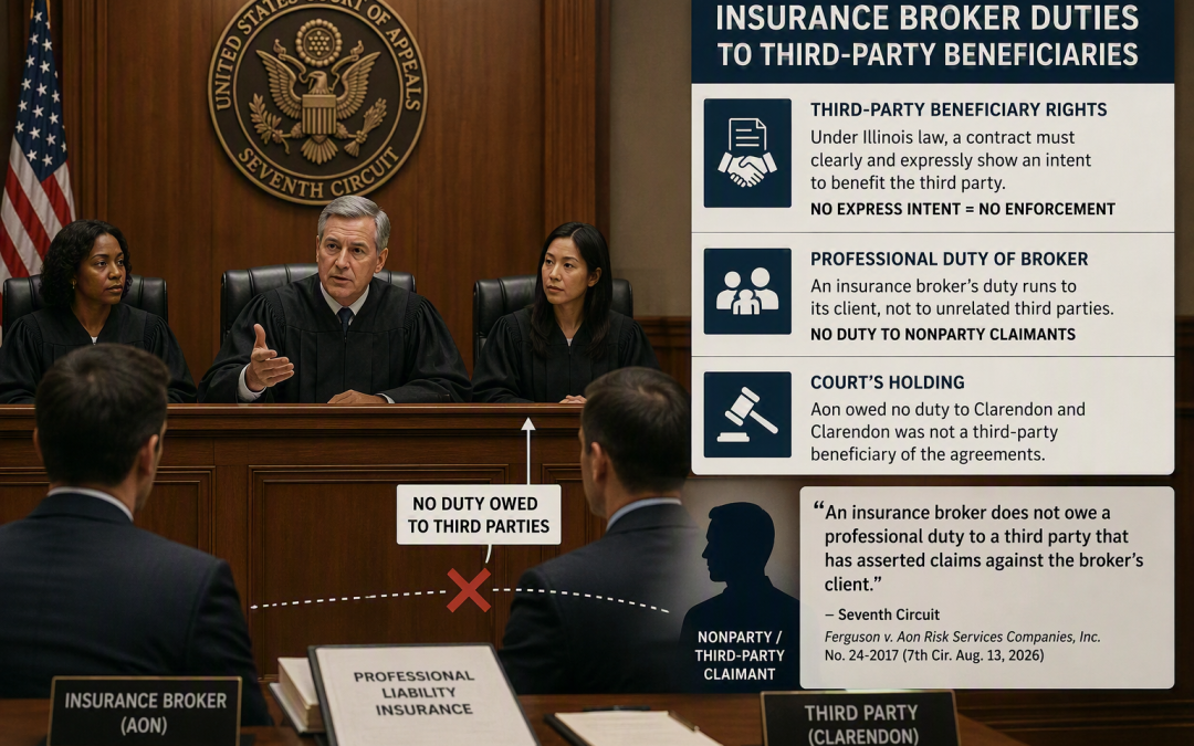 Ferguson v Aon Risk Services Companies, Inc. (7th Cir. 2026) – 3rd Party Beneficiary Rights