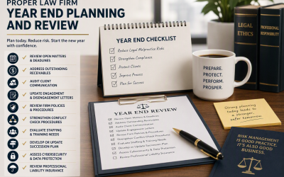 10 Year-End Tasks to Reduce Legal Malpractice Risks