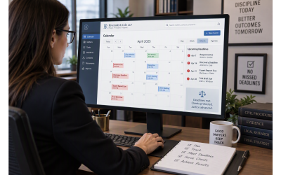 Law Firm Calendaring and Deadline Management: How to Avoid Missed Deadlines